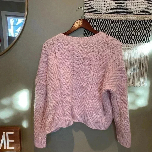 PACSUN LA HEARTS KNIT PINK SWEATER L - Picture 5 of 5